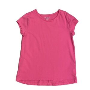 The Children’s Place Solid Berry Pink Short Sleeve Shirt Size L